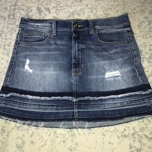 Denim mini skirt